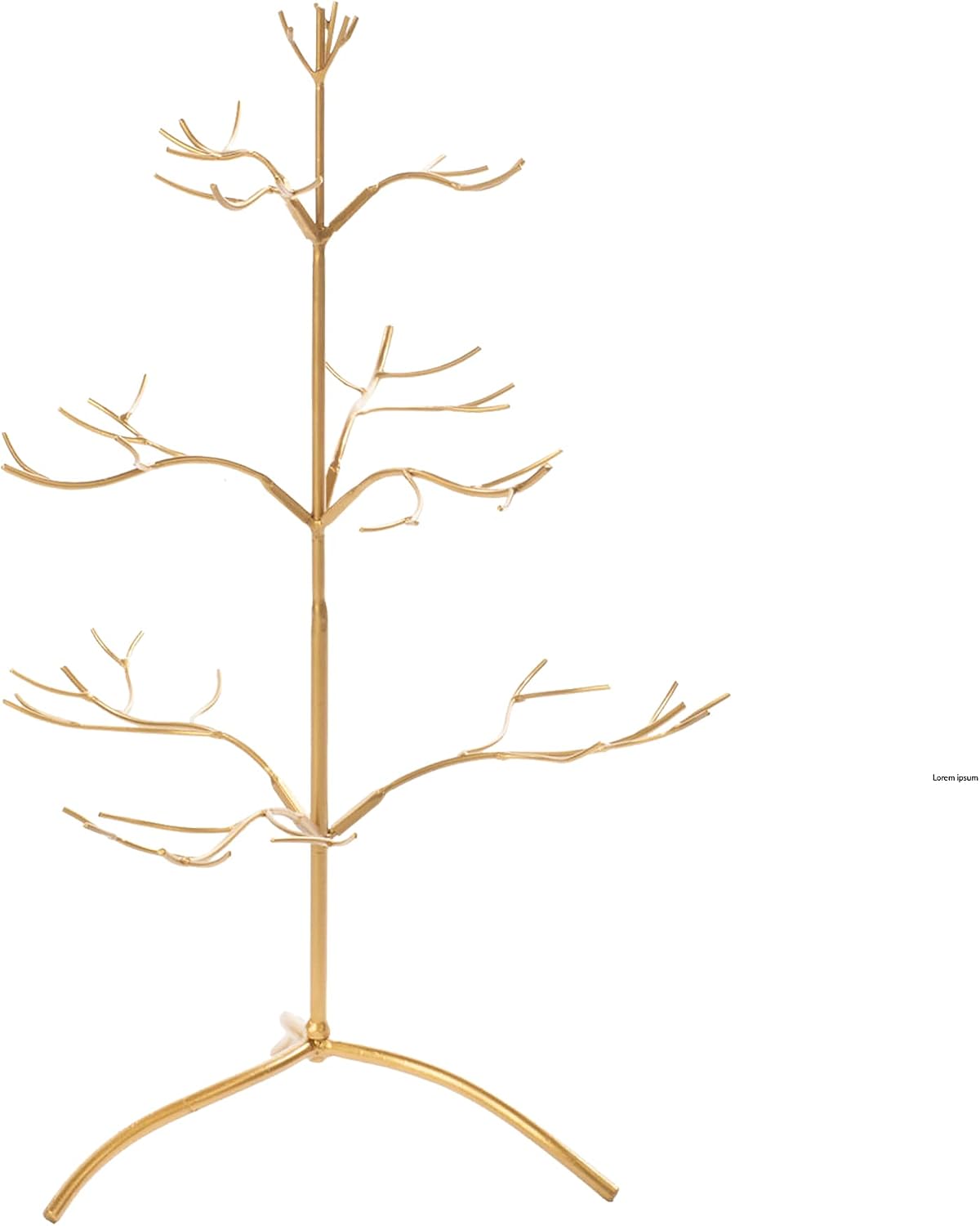 TRIPAR 25 Inch Gold Metal Ornament Display Tree Jewelry Organizer