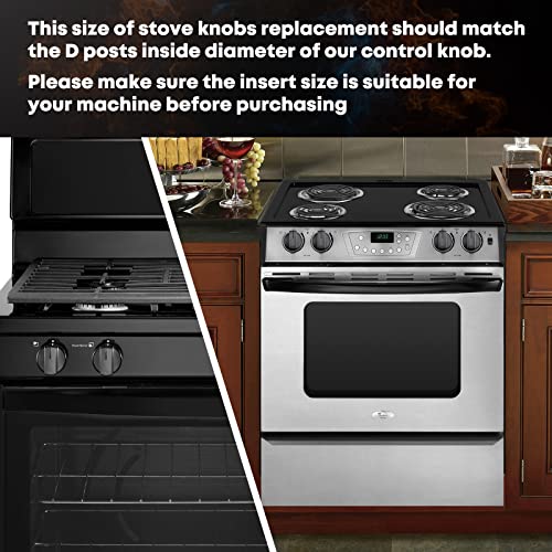 PatioGem 2 Packs Upgraded W10339442 Gas Stove Knobs, Cooktop Surface