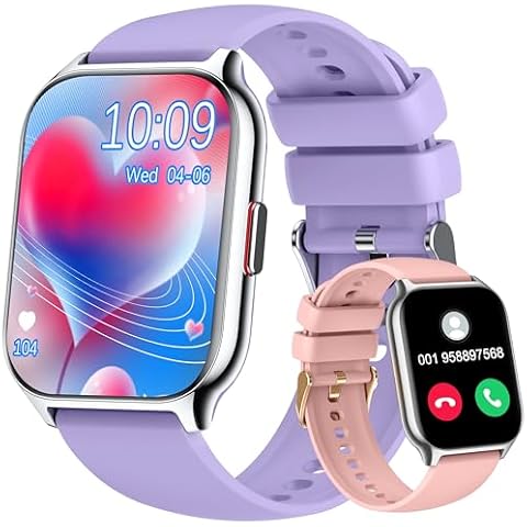 ZOSKVEE Smart Watch for Women Men(Dial/Answer Calls), 2.0" Fitness Tracker Watch with Heart Rate/Blood Pressure/Blood Oxygen Monitor for Android iOS Cover