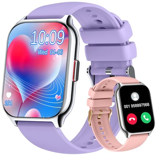 ZOSKVEE Montre Connectée Femme Homme avec Appel Bluetooth, 2,0