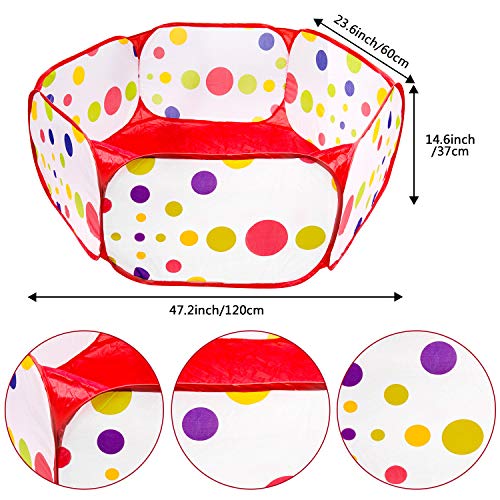 MOOKLIN ROAM Baby Bällebad, Φ120CM Faltbar Bällepool Pop Up Zelt Kinderspielzelt mit Aufbewahrungsbeutel für Bällebäder Babybälle, 3+ Monate Baby Kinder (Bälle Nicht Inbegriffen)