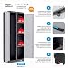 Keter Linear Armario escobero, Negro/Gris Tiradores en Azul, 173 x 68 x...