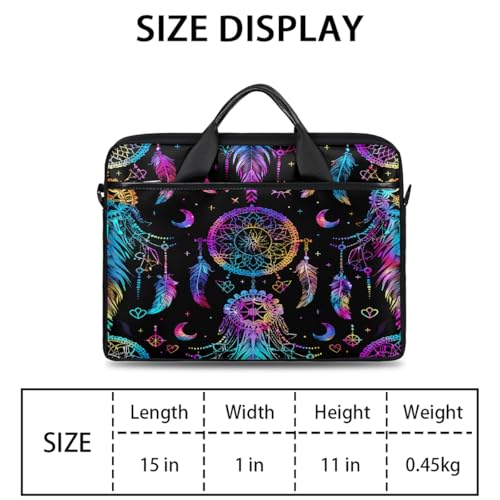 Bolso para portátil Ethnic Purple Dreamcatchers 15 pulg miniatura 2