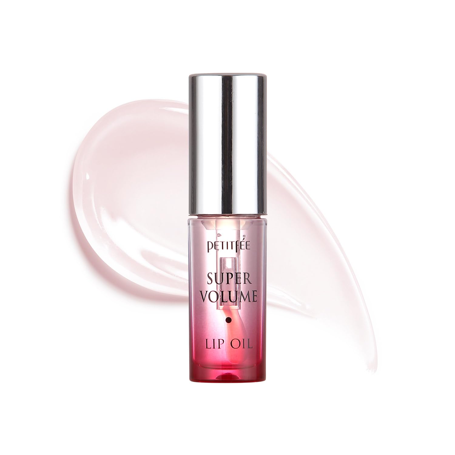 Petitfee Lip Oil Super Volume | 0.10 Oz | Plumping, Moisturizing, Glass Lips, Plump Lip Oil with Herbal Ingredients, Revitalizing, Volumizing, Nourishing Lips, Non-sticky, Non-artificial Colors