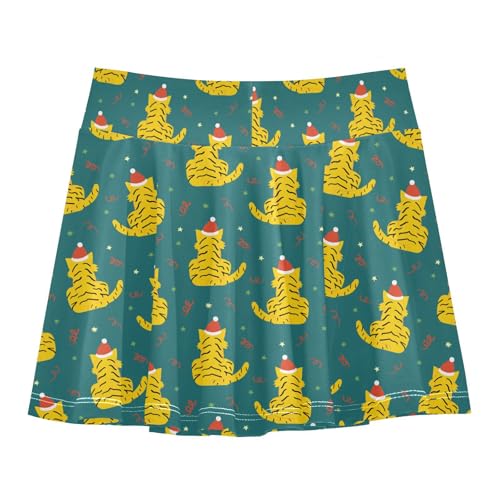 Girls Skorts High Waist Athletic Skirts with Shorts Tigers Stretchy Teens Performance Tennis3