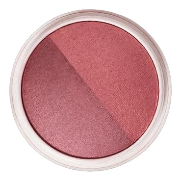 DIBS Beauty The Duet Baked Blush Duo 3-in-1 Blush, Highlighter + Toppe - Color Backstage Muted Pink - Mauve - Deep Plum