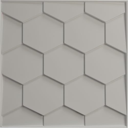 Miniatura 5 de Ekena Millwork Panel de pared decorativo 3D EnduraWall de 19 58 pulgadas de ancho x 19 58 pulgadas de alto, niebla marina (cubre 2.67 pies cuadrados