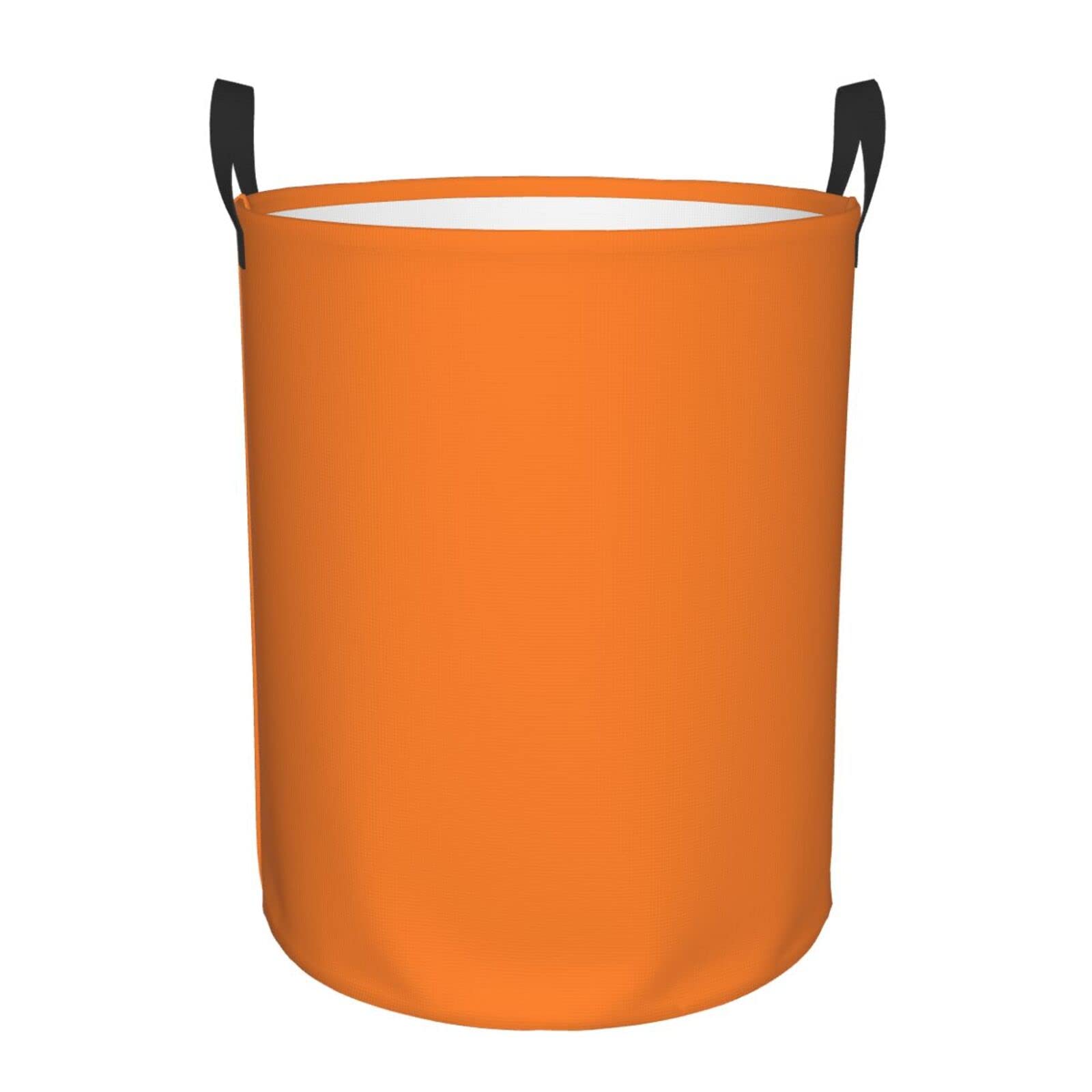 QQLADY Laundry Basket Hamper Waterproof Collapsible Burnt Orange Freestanding Laundry Hamper with Handles for Bathroom Bedroom Dorm Travel