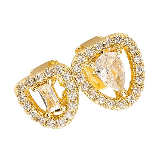 [�x�f�B�N] Portable Openwork Copper for Trendy Generation, Festival Enthusiasts & Unique Expression Hollow Heart Grillzs