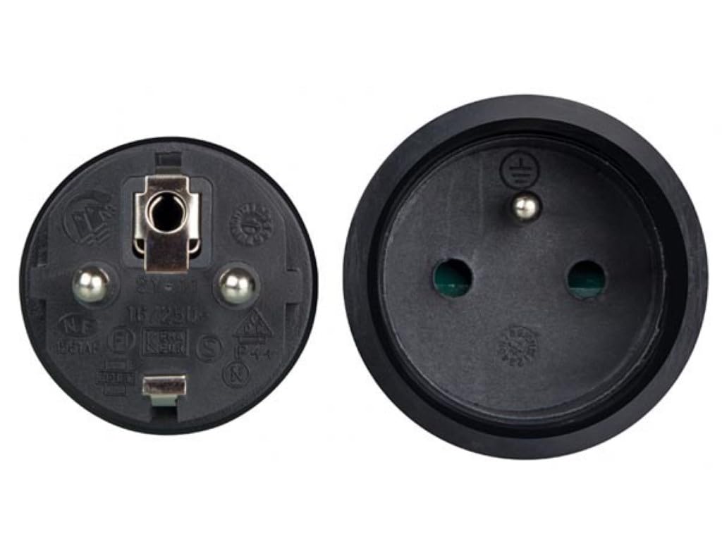Perel Rallonge H05RR-F 3G1.5 25m 16A/230V 3680W Type E/F IP44 Caoutchouc Noir