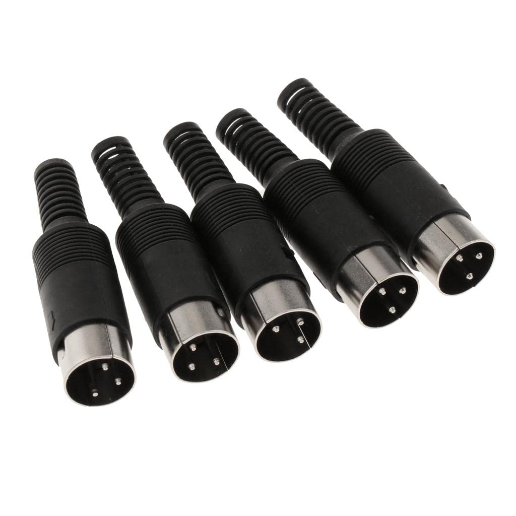 Conectores DIN de 3 pines para reparar ratón y periféricos, pack DIY de 5