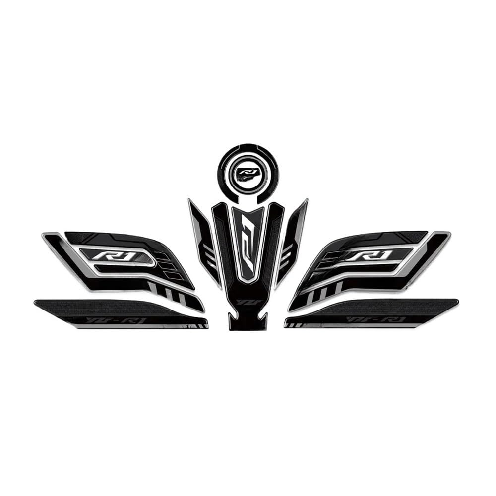 Motorcycle Fuel Tank Pad Stickers Motorcycle Tank Protector Decal Accessories for YZF R1 R1M YZFR1 2015-2023 Traction Fuel Decal Tank