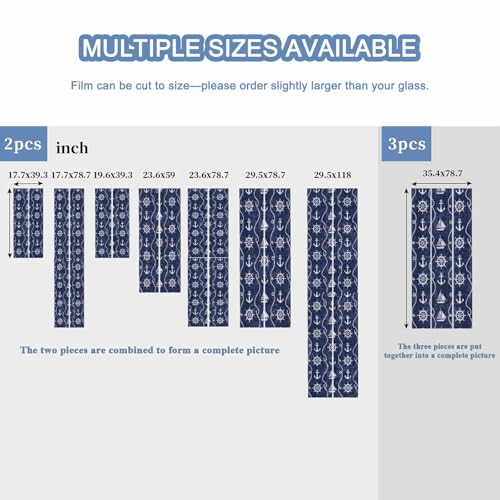 Vinilo decorativo para ventana con efecto iridiscente 17.7x78.7in miniatura 5