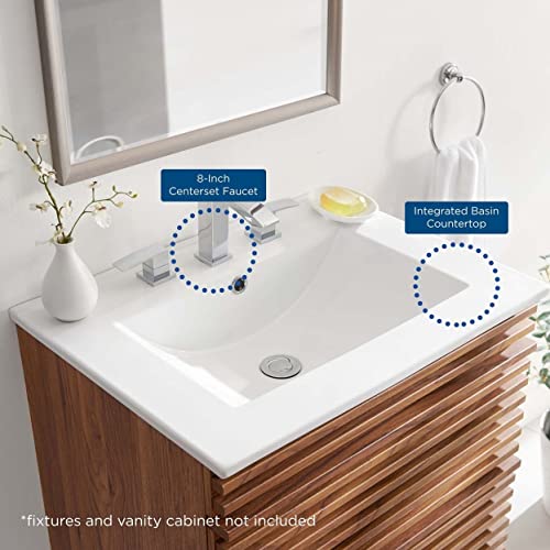Modway Eei-3766-Whi Cayman 24" Bathroom Sink, White #TOP2