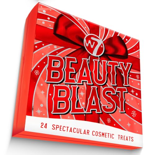 W7 Beauty Blast - Calendario de Adviento de maquillaje 2026, 24 golosinas