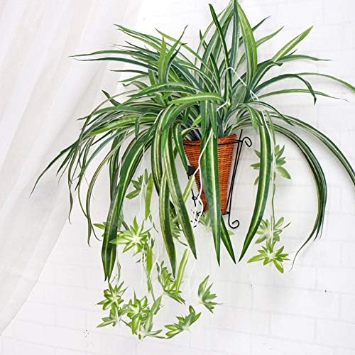 KFZR Artificial Spider Plant Faux Greenery Chlorophytum Comosum Home