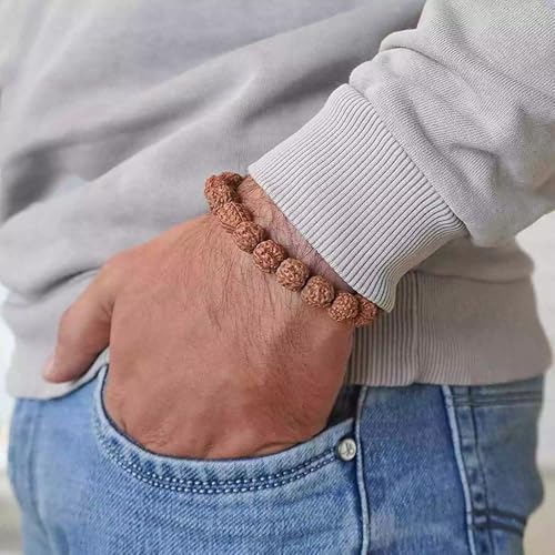 Image of Stone Bracelet for Men & Women | Natural Crystal for Wealth | Protection | Confidence & Success | Adjustable Healing Bracelet for Meditation | Reiki & Spiritual Energy