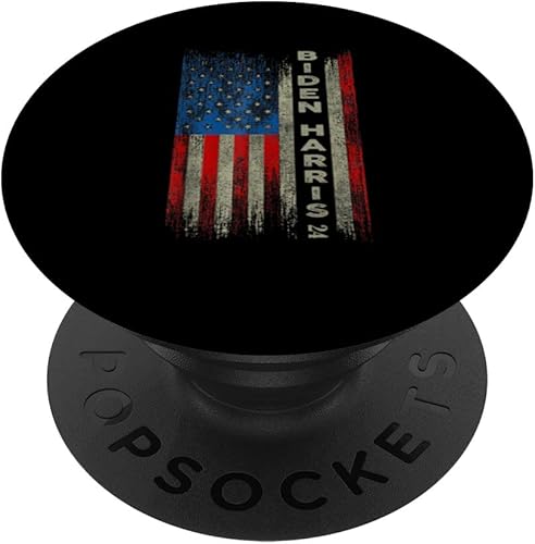 Bandera Americana Vintage Biden Harris 2024 PopSockets intercambiables PopGrip