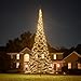Produktbild Fairybell LED-Weihnachtsbaum für draußen im Fahnenmast - 8 Meter - 1500 LEDs - Warmweiss mit Twinkle