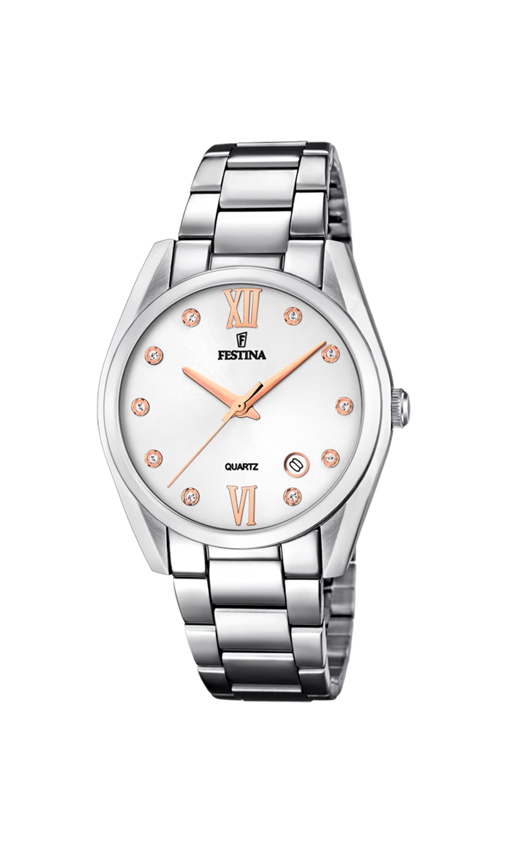 Festina Women's F16790-A Boyfriend 37mm Quartz Watch in Silver