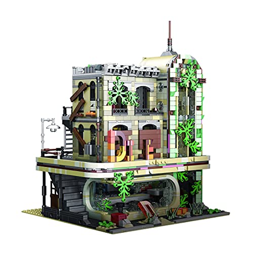 YOUX Bausteine Architektur Modell, Super 18K K125 - The Last of World: Diner, 2392 Klemmbausteine Konstruktionsspielzeug Haus Bausteine Bausatz Modular Haus Bausteine Kompatibel mit Lego Haus Cover