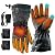 Maliansun Heated Gloves for Men and Women, Waterproof Touch Screen Rechargeable Heated Gloves with 2 7.4V 3200mAh Batteries for Winter Outdoor Cycling Skiing Work, M