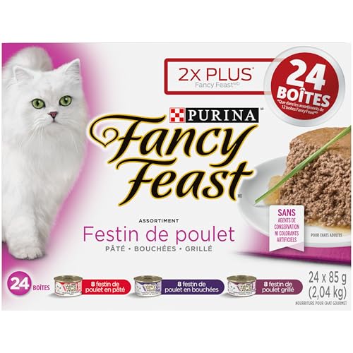 Fancy Feast Wet Cat Food, Chicken Feast Variety Pack 3 Flavours - 85 g (24 Pack) - Image 3