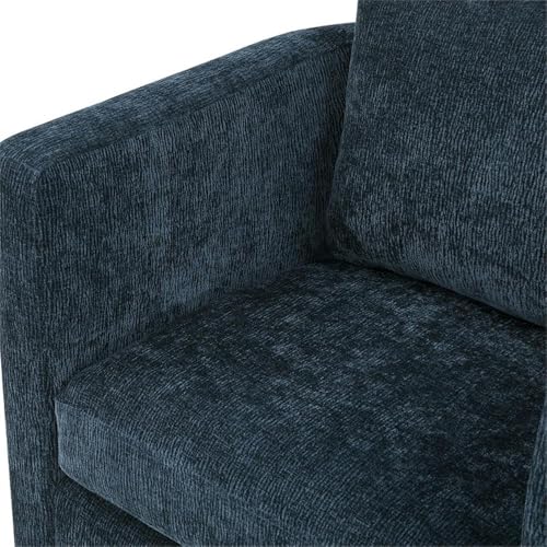 Sillón Giratorio Barrel Moderno Azul Navy miniatura 7