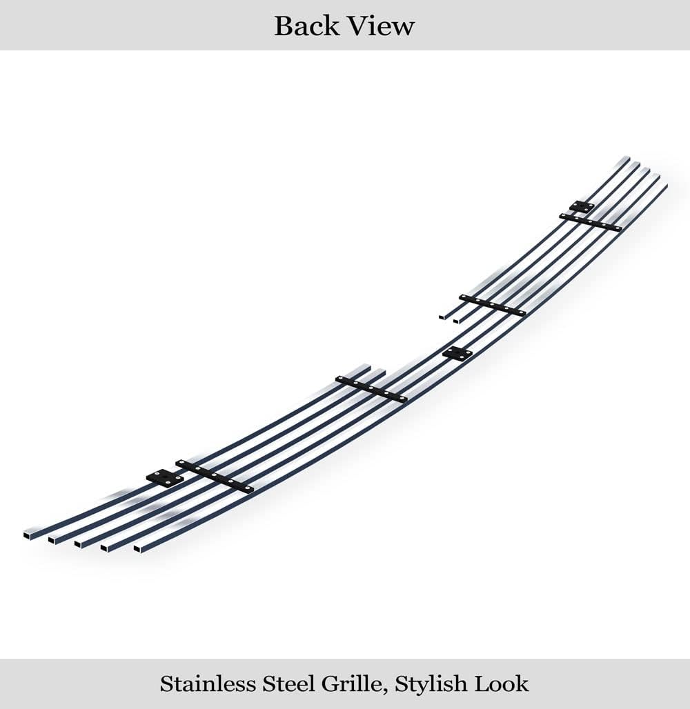 APS Compatible with Honda Pilot 2009-2011 Lower Bumper Stainless Steel SS Chrome Billet Front Grill Grille Insert H66598A