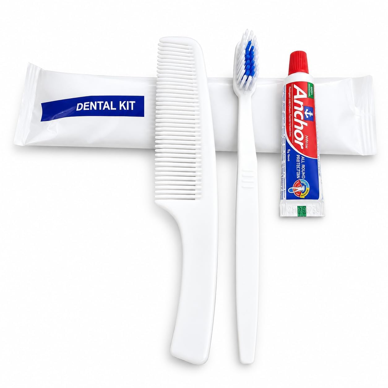 Travel Dental Kit with Toothbrush Toothpaste and Comb Hotel Guest Amenity Kit for Hotels Resorts Guest Houses Airbnb Hostels Hospitality Supplies Travel Essentials (Pack of 50)-image-33