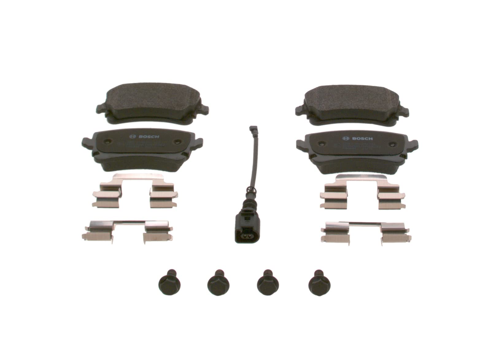 Bosch BP1018 - Kit Pastiglie Freno Posteriori - Qualità Originale - Con Accessori E Sensori - Per Auto (Set 4 Pezzi) - 3