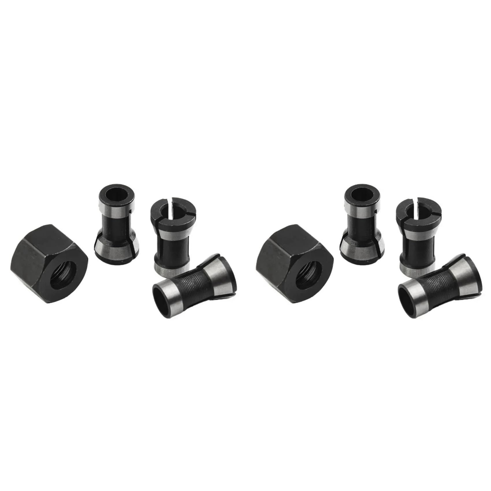 Jnchdghwa Photo Color 8Pcs 6Mm 8Mm 6.35Mm Electric Router Milling Cutter Collet Chuck M15 Nut For Trimming Engraving Machines