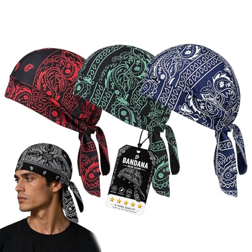 Image of Cooling Skull Cap Helmet Liner, Breathable Elastic Bandana Cooling Headscarf Cap for Men Women