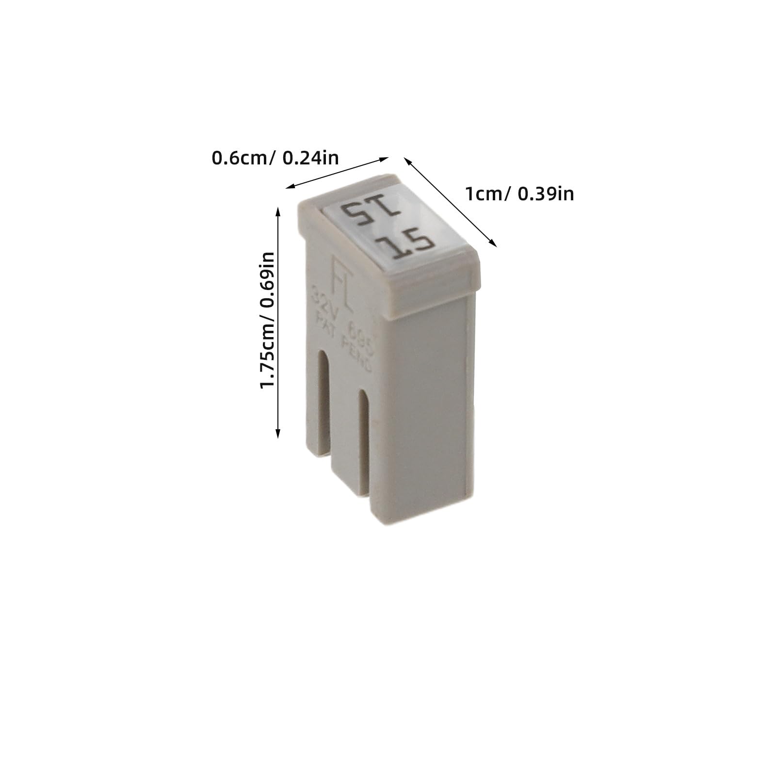 GLEAVI Assortimento di 18 mini fusibili per auto - Fusibili a forma di scatola per auto, camion, camper, roulotte, Accessori per forniture per veicoli micro