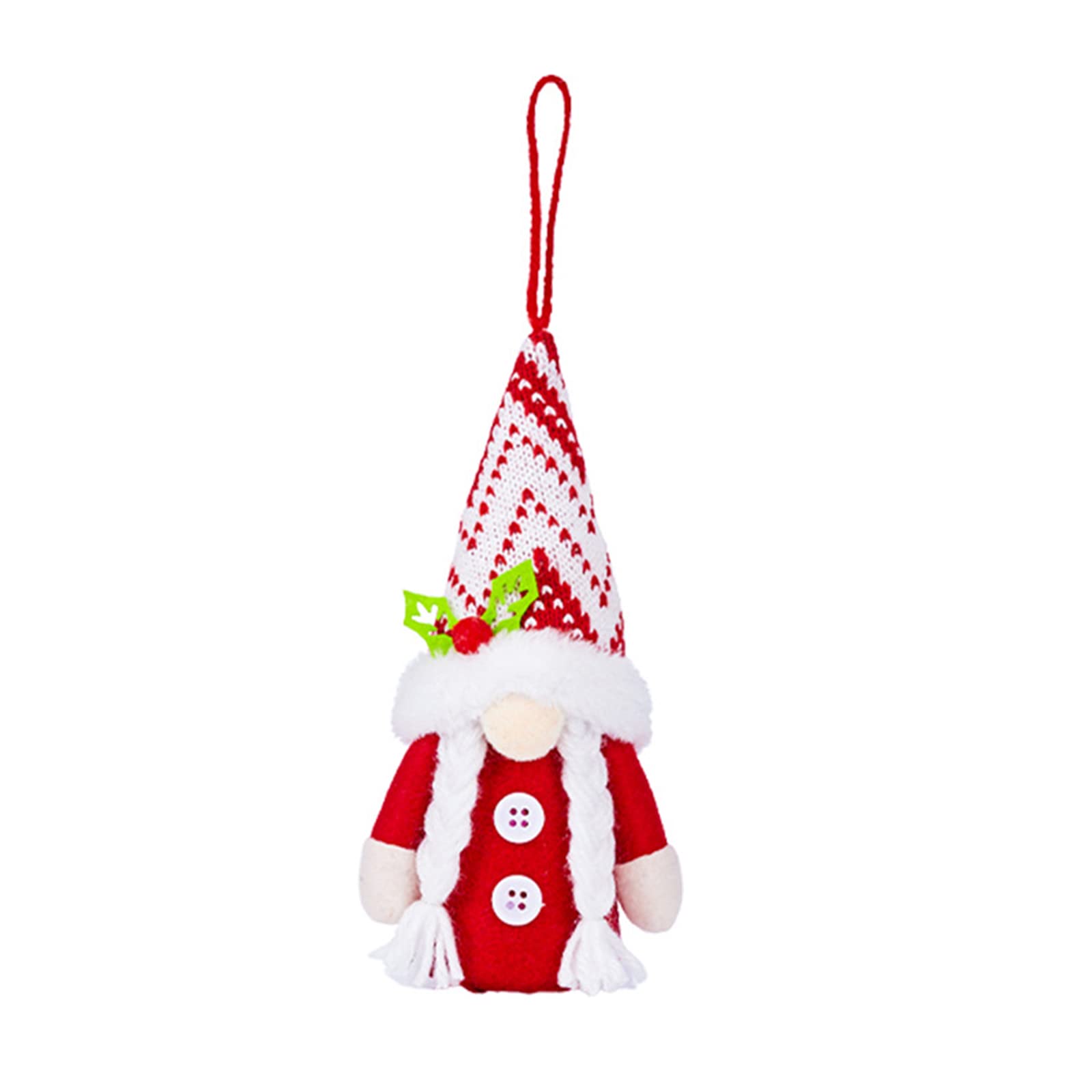 Kalttoy Christmas Hanging Pendant Decorative Doll Ornament Charm for Christmas Party Background Decoration Gnomes Outdoor
