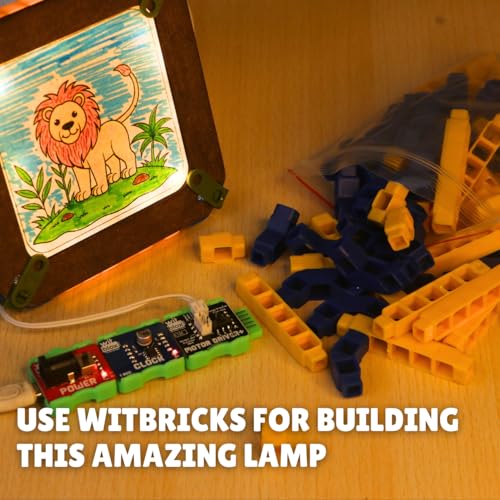 Image of WitBlox DIY STEM Light & Craft Kit for Kids |Build & Light Up Artwork|3 Free Class| Birthday Gift|Electronics| School Science Project |LED Project for Boys & Girls (Age 6+)