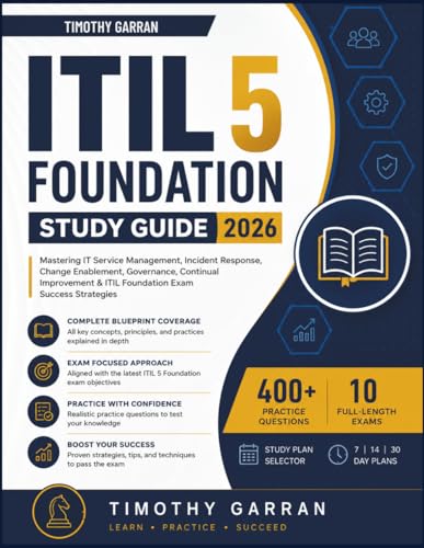 ITIL 5 FOUNDATION STUDY GUIDE 2026: Mastering IT Service Management, Incident Response, Change Enablement, Governance, Continual Improvement & ITIL Foundation Exam Success Strategies
