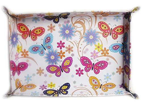 Homestreet Butterfly2 Faux Leather Serving Tray Placemat Kitchen Gift In A Stylish Design (Butterfly2)