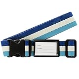 バンガード スーツケースベルト ブルー 幅約5cm×使用長さ約172cm