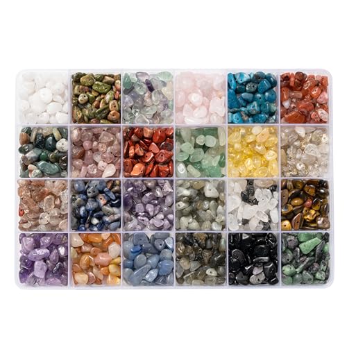 Kit de fabricación de joyas DIY y suministros de cables con piedras de cristal para bisutería 4