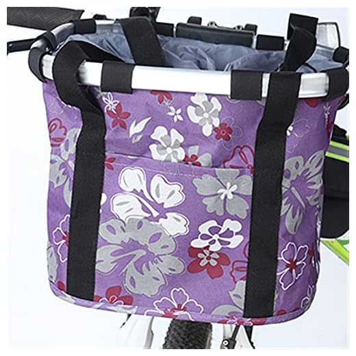 Cykel ram väska Cykling topprör ram husdjur katt hund bärväskor cykelkorg påse vikning cykel frontväska Vattentät cykelhandtag (Color : Purple)