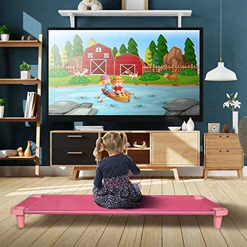 image for Acrimet Nap Cot for Kids, Portable Toddler Child Bed, Stackable, 52