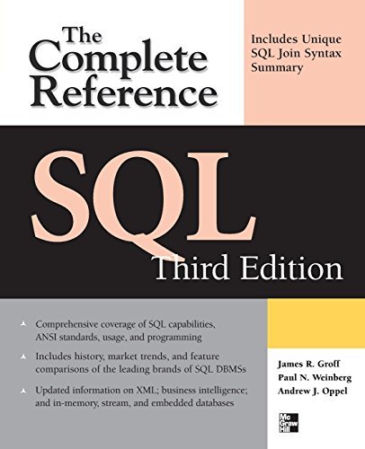 SQL: The Complete Reference, 3rd Edition by James R. Groff (2009-09-02)