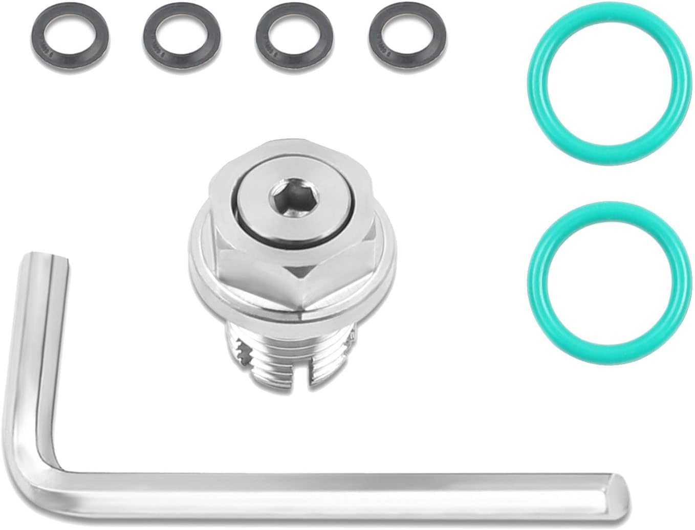 M14.11.5 x 15mm Oversized Piggyback Oil Drain Plug, Stainless Steel