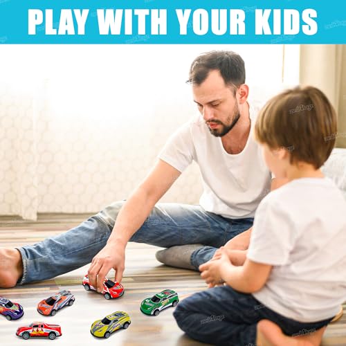 Image of Zest 4 Toyz Diecast Cars Metal Cars for Kids Toys (Pack of 10) Diecast Model Car Pull Back Toy Car Toy Vehicle for Kids Toys for 2-5 Years Boys and Girls - Multicolor
