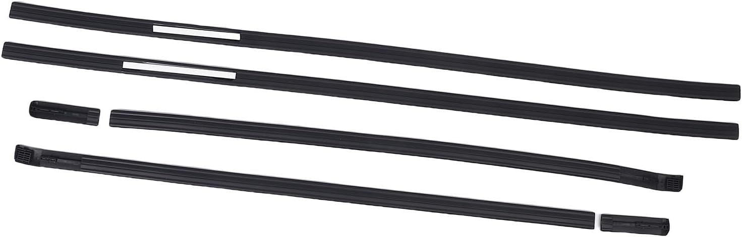 6 Pcs Roof Drip Side Moulding Reduce Wind Noise Weatherproof Rubber Easy Install 75551-35080 75552-35070