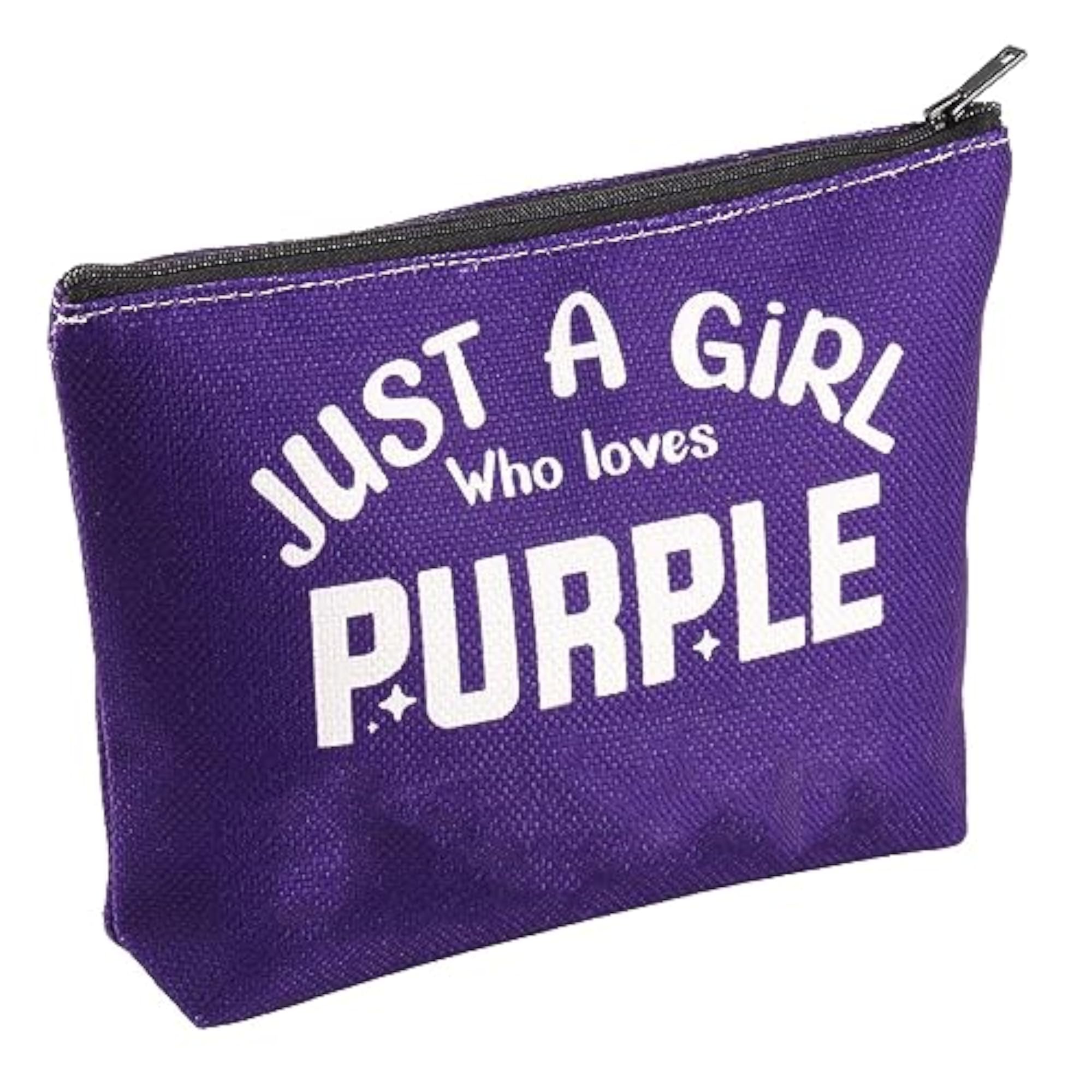BWKTOP Purple Fans Cosmetic Makeup Bag