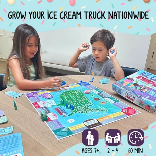 Ice Cream Empire, juego de mesa educativo y estratégico miniatura 3