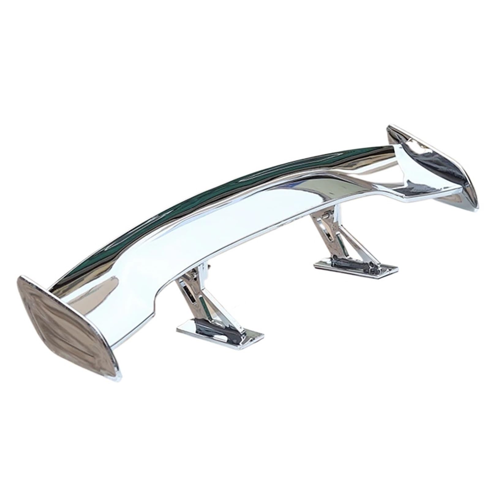 Spojler dachowy tylne skrzydło Spojler na tylne sk Tylny spoiler samochodu o wyglądzie węgla Mini skrzydła Mały model dekoracji Akcesoria samochodowe Winglet w stylu GT(Large silver)