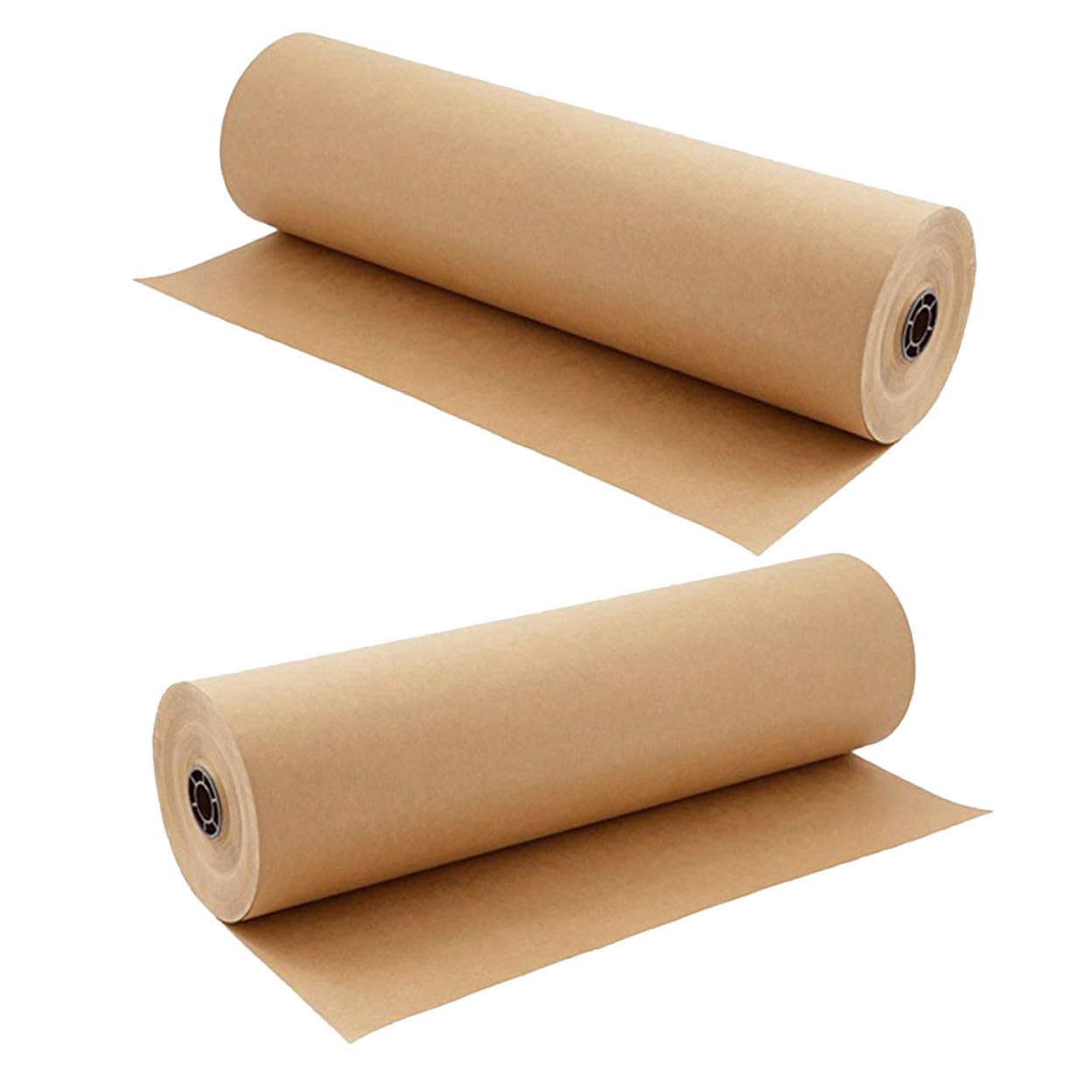 SAFIGLE 2rouleaux Papier Cadeau Kraft pour Emballage Cadeau Anniversaire Loisirs Créatifs et Décoration Intérieure